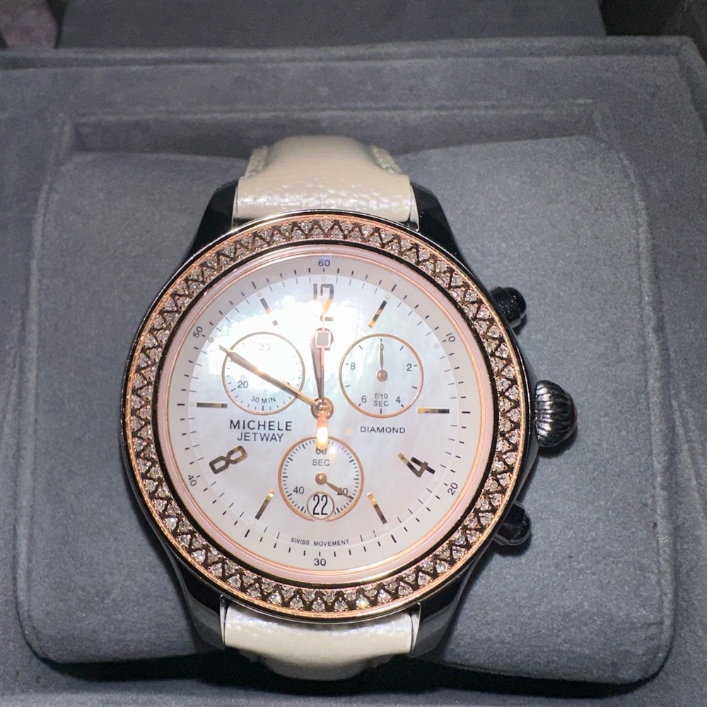 Diamond Michele Jetway Watch - 112 diamonds 💎